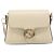GUCCI Interlocking G Chain Schultertasche aus Leder Weiß Gold 607720 Auth 207449V Golden - Ansicht 13