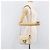 GUCCI Interlocking G Chain Schultertasche aus Leder Weiß Gold 607720 Auth 207449V Golden - Ansicht 31