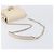 GUCCI Interlocking G Chain Schultertasche aus Leder Weiß Gold 607720 Auth 207449V Golden - Ansicht 6