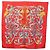 Hermès HERMES Carre 90 Seidentuch Rot Gelb "LES MORS A LA CONETABLE" Auth ki6871M