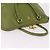 PRADA Handtasche Saffiano Leder Green Gold Auth 207400V Golden Grün - Ansicht 14