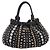 Miu Miu Handtasche Leder 2way Schwarz Goldton Auth 167722M - Ansicht 13