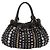 Miu Miu Handtasche Leder 2way Schwarz Goldton Auth 167722M - Ansicht 2