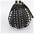 Miu Miu Handtasche Leder 2way Schwarz Goldton Auth 167722M - Ansicht 3