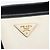 Saffiano Bolsa de mão PRADA Couro Safiano White Gold Auth bs37455A Branco Dourado - vista 22