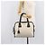 Saffiano Bolsa de mão PRADA Couro Safiano White Gold Auth bs37455A Branco Dourado - vista 32