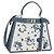 Borsa FENDI Selleria Peek A Boo I See You Canvas 2way Light Blue Auth LN207SAM Argento Blu chiaro