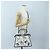 Borsa FENDI Selleria Peek A Boo I See You Canvas 2way Light Blue Auth LN207SAM Argento Blu chiaro - vista 32