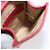 Pouch CHANEL in pelle rossa dettagli dorati CC Auth 207567A Rosso - vista 11