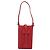 Pouch CHANEL in pelle rossa dettagli dorati CC Auth 207567A Rosso - vista 2