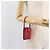 Pouch CHANEL in pelle rossa dettagli dorati CC Auth 207567A Rosso - vista 20