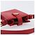 Pouch CHANEL in pelle rossa dettagli dorati CC Auth 207567A Rosso - vista 6