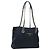 PRADA Chain Tote Bag Nylon Navy Gold Auth am12703V Golden Marineblau