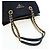 PRADA Chain Tote Bag Nylon Navy Gold Auth am12703V Golden Marineblau - Ansicht 7