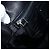 Borsa a tracolla con volant PRADA in pelle nera argento Auth am12754V Nero - vista 20
