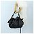 Borsa a tracolla con volant PRADA in pelle nera argento Auth am12754V Nero - vista 22
