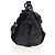 Borsa a tracolla con volant PRADA in pelle nera argento Auth am12754V Nero - vista 3