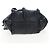 Borsa a tracolla con volant PRADA in pelle nera argento Auth am12754V Nero - vista 5