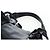 Borsa a tracolla con volant PRADA in pelle nera argento Auth am12754V Nero - vista 8