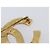 Spilla CHANEL Cocostone metallo Gold CC Auth 205477M D'oro - vista 10