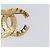 Spilla CHANEL Cocostone metallo Gold CC Auth 205477M D'oro - vista 8
