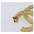 Spilla CHANEL Cocostone metallo Gold CC Auth 205477M D'oro - vista 9