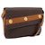 Céline Bolsa de Ombro CELINE Macadam Medallion PVC Marrom Tom Dourado Auth 207584