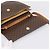 Céline Bolsa de Ombro CELINE Macadam Medallion PVC Marrom Tom Dourado Auth 207584 - vista 19
