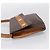 Céline Bolsa de Ombro CELINE Macadam Medallion PVC Marrom Tom Dourado Auth 207584 - vista 3