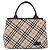 Borsa a mano BURBERRY Nova Check Blue Label Nylon Beige Silver Auth 206736A Argento - vista 13