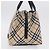 Borsa a mano BURBERRY Nova Check Blue Label Nylon Beige Silver Auth 206736A Argento - vista 3