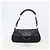 Sac à épaule PRADA Cuir Nylon Noir Argent Auth 206861V Argenté - vue 12