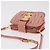 Bolsa de Ombro Miu Miu Matelassé Couro Rosa Ouro Auth 167645A Dourado - vista 6
