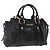 Miu Miu Handtasche Leder 2way Schwarz Gold Auth 204493M Golden