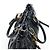 Miu Miu Handtasche Leder 2way Schwarz Gold Auth 204493M Golden - Ansicht 6