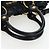 Miu Miu Handtasche Leder 2way Schwarz Gold Auth 204493M Golden - Ansicht 7