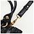 Miu Miu Handtasche Leder 2way Schwarz Gold Auth 204493M Golden - Ansicht 9