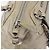 Miu Miu Handtasche aus Leder Grau Silber Auth 206866A Braun - Ansicht 10