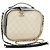 Bolso Vanity CHANEL Matelasse con cadena de cuero 2way White Gold CC Auth 206845A Blanco Dorado
