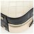 Bolso Vanity CHANEL Matelasse con cadena de cuero 2way White Gold CC Auth 206845A Blanco Dorado - vista 16