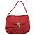 Borsa a tracolla Salvatore Ferragamo Vala in pelle rossa e oro autentica 206910A Rosso D'oro - vista 13