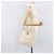 Hermès Bolsa de ombro HERMES Vespa em couro branco e ouro Auth bs37490A Dourado - vista 25