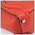 Céline CELINE Luggage Micro Shopper Handtasche aus Leder Rot Silber Authentisch 207671V - Ansicht 14