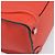 Céline CELINE Luggage Micro Shopper Handtasche aus Leder Rot Silber Authentisch 207671V - Ansicht 16