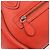 Céline CELINE Luggage Micro Shopper Handtasche aus Leder Rot Silber Authentisch 207671V - Ansicht 20