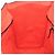 Céline CELINE Luggage Micro Shopper Handtasche aus Leder Rot Silber Authentisch 207671V - Ansicht 23