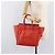 Céline CELINE Luggage Micro Shopper Handtasche aus Leder Rot Silber Authentisch 207671V - Ansicht 28