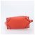 Céline CELINE Luggage Micro Shopper Handtasche aus Leder Rot Silber Authentisch 207671V - Ansicht 5