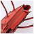 Céline CELINE Luggage Micro Shopper Handtasche aus Leder Rot Silber Authentisch 207671V - Ansicht 6