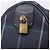 Burberrys Nova Check Boston Bag Canvas Navy Gold Auth 201462A Golden Marineblau - Ansicht 19
